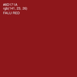 #8D171A - Falu Red Color Image